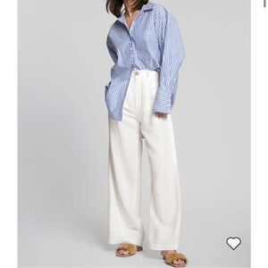 & other stories wide leg linen pants